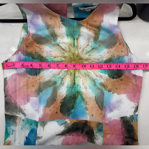 Desigual Tie Die Midi Dress - Size 40 - NWOT - Multicolour - Picture 6 of 6